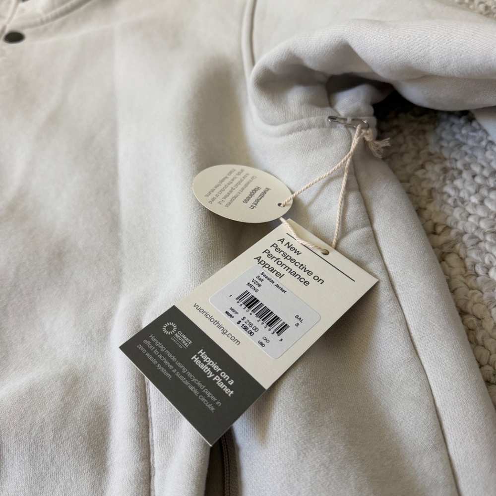 Vuori Men's Seaside Jacket - Salt - Small - Picture 4 of 7
